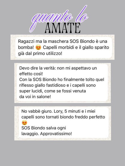 MASCHERA ANTIGIALLO - SOS BIONDO